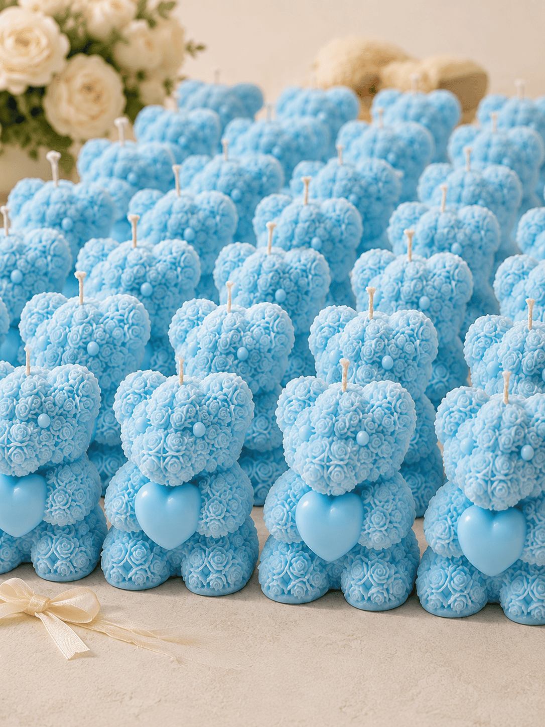 Teddy Bear Candle | Baby Shower Collection