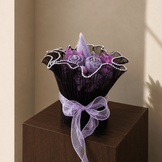 Violet Nocturne | Candle Flower Box