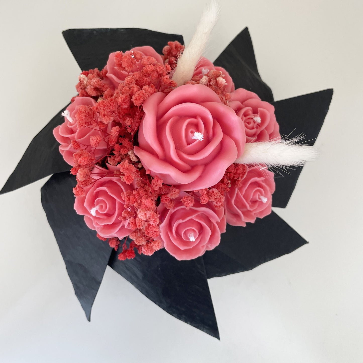 Rosé Noir | Candle Flower Box