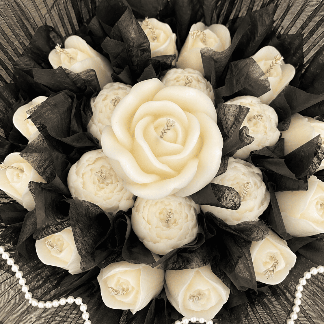Midnight Pearl | Candle Flower Box