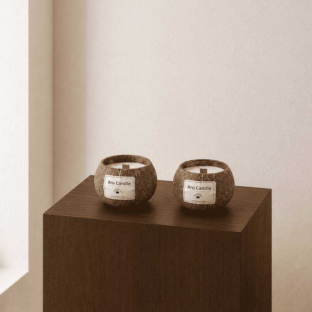 Hidden Message Coconut Candle Gift Set 🥥