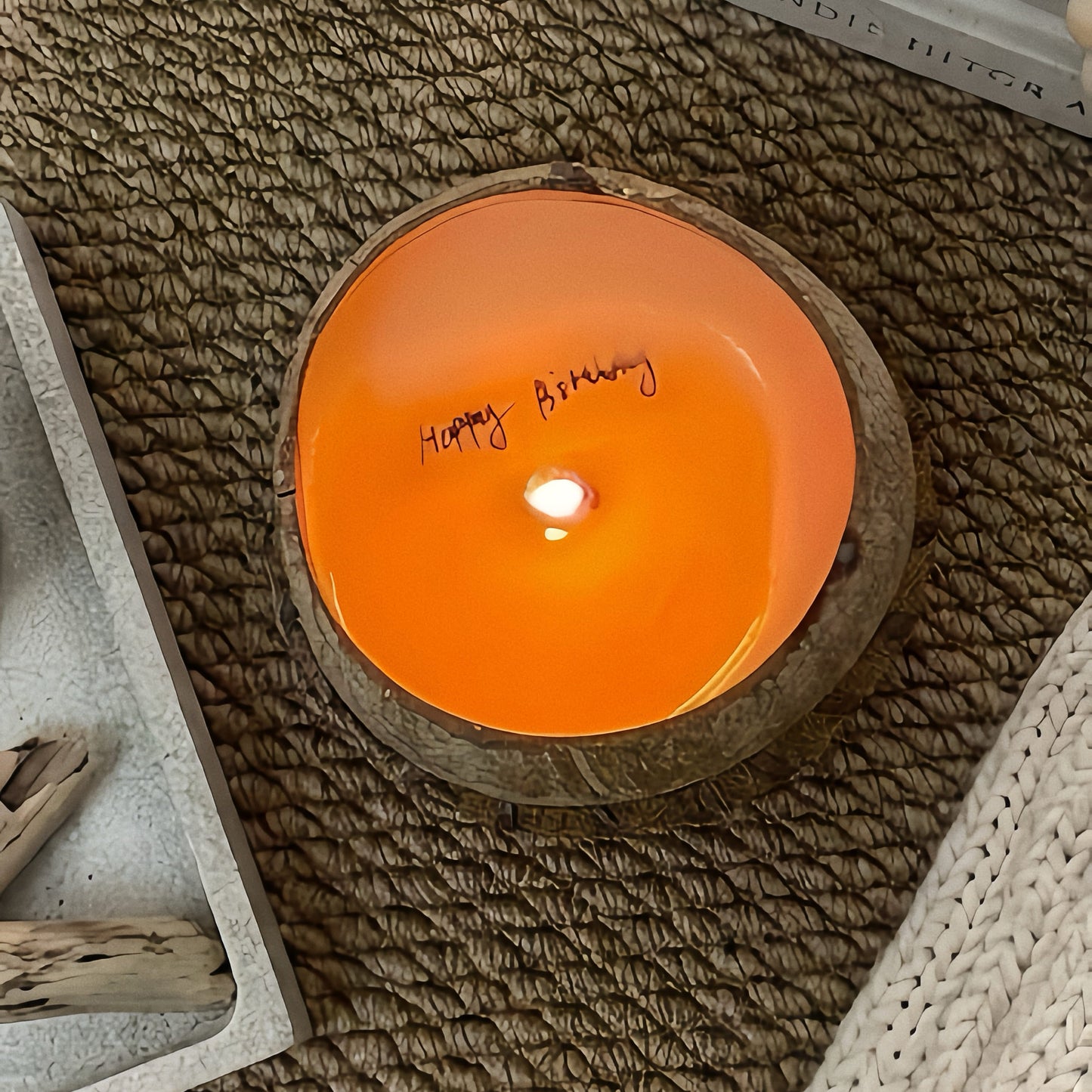 Hidden Message Coconut Candle Gift Set 🥥