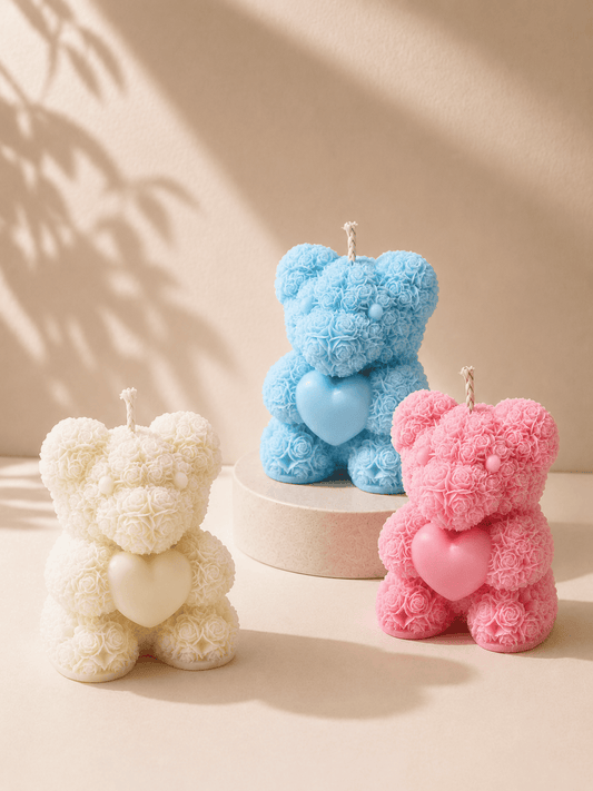 Teddy Bear Candle | Baby Shower Collection